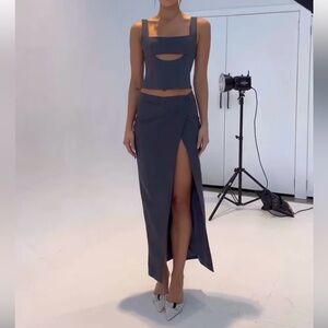 Jagger & Stone High Slit Skirt